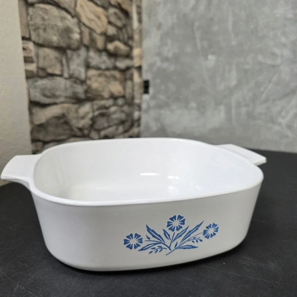 Corning Ware‎ Blue Cornflower Casserole Dish 2 Qt USA No Lid Vintage